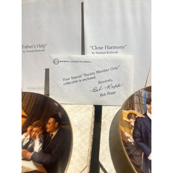 AWESOME LOT OF 18 VINTAGE NORMAN ROCKWELL PLATES KNOWLES — WITH BOXES + PAPERS! - Picture 8 of 13